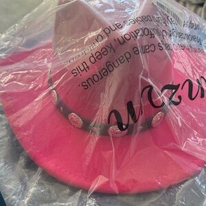 Amazon Pink Cowgirl Hat with Embellished Band